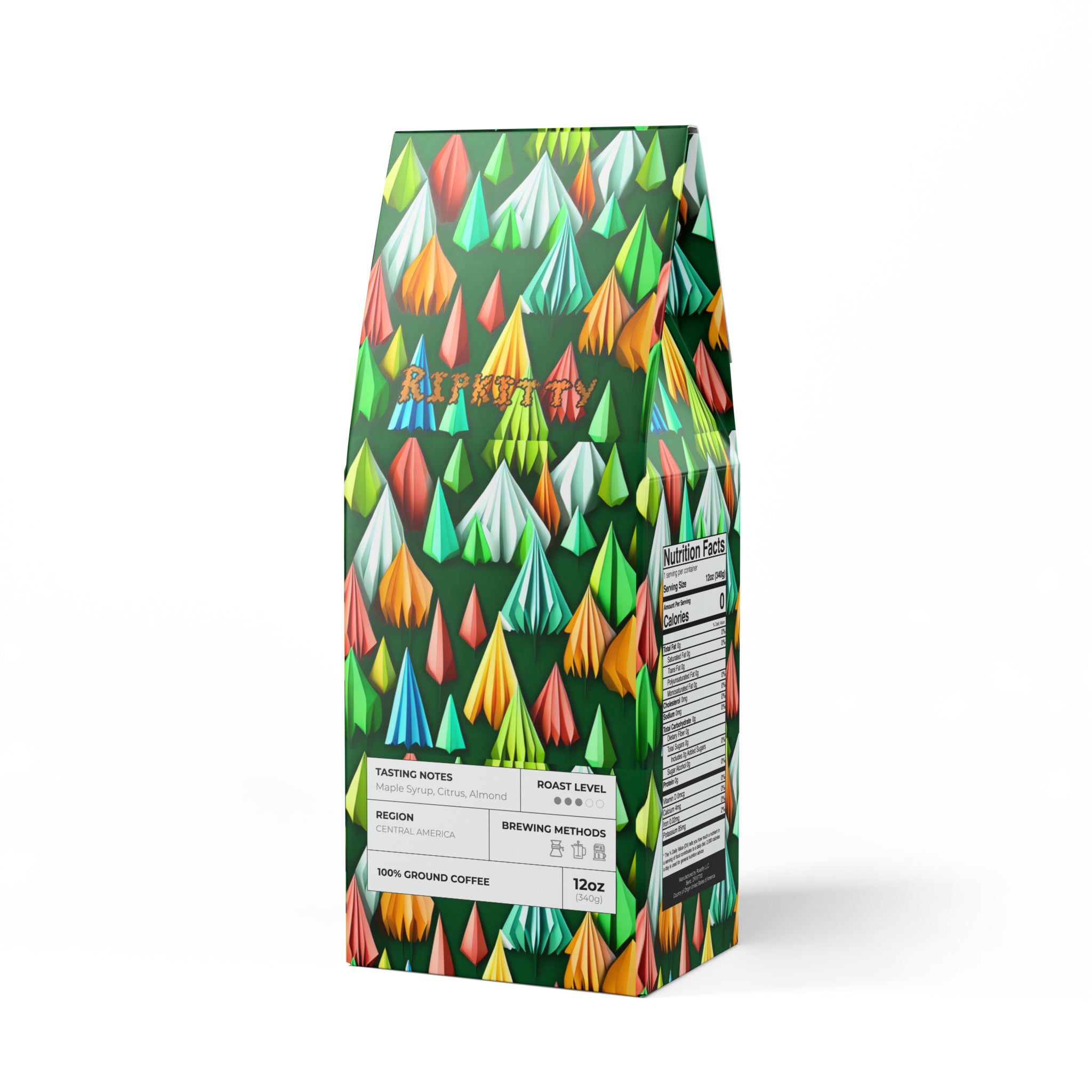Ripkitty Broken Top: Rainforest Canopy Medium Roast Coffee (12oz)