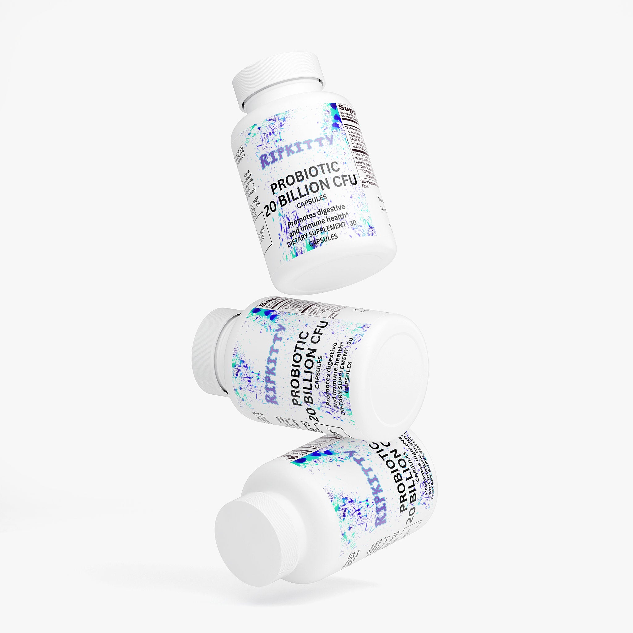 Ripkitty Bio-Matrix: 20 Billion CFU Probiotic (30 Capsules)