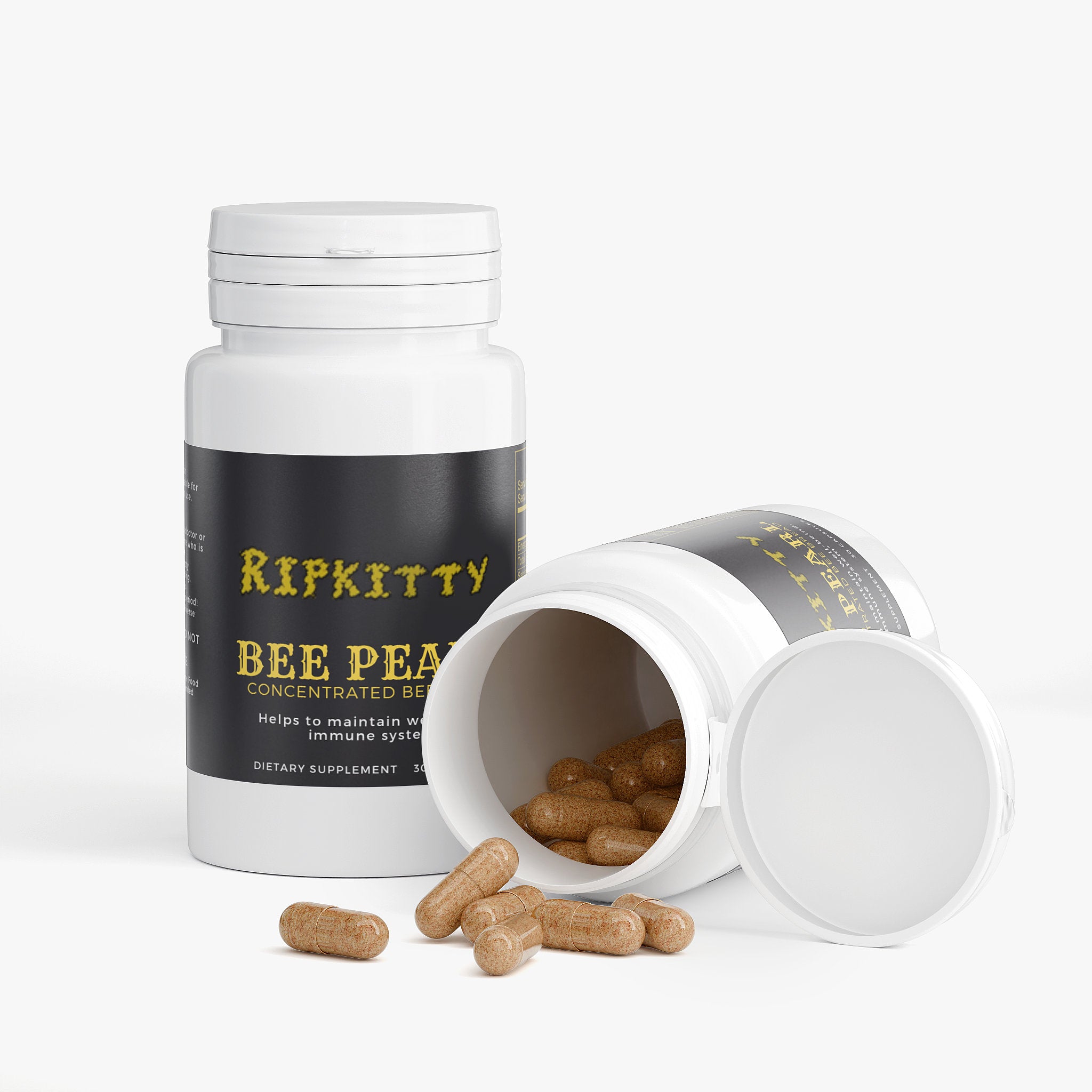 Ripkitty Hive Core: Concentrated Bee Pearl & Bee Bread (30 Capsules)