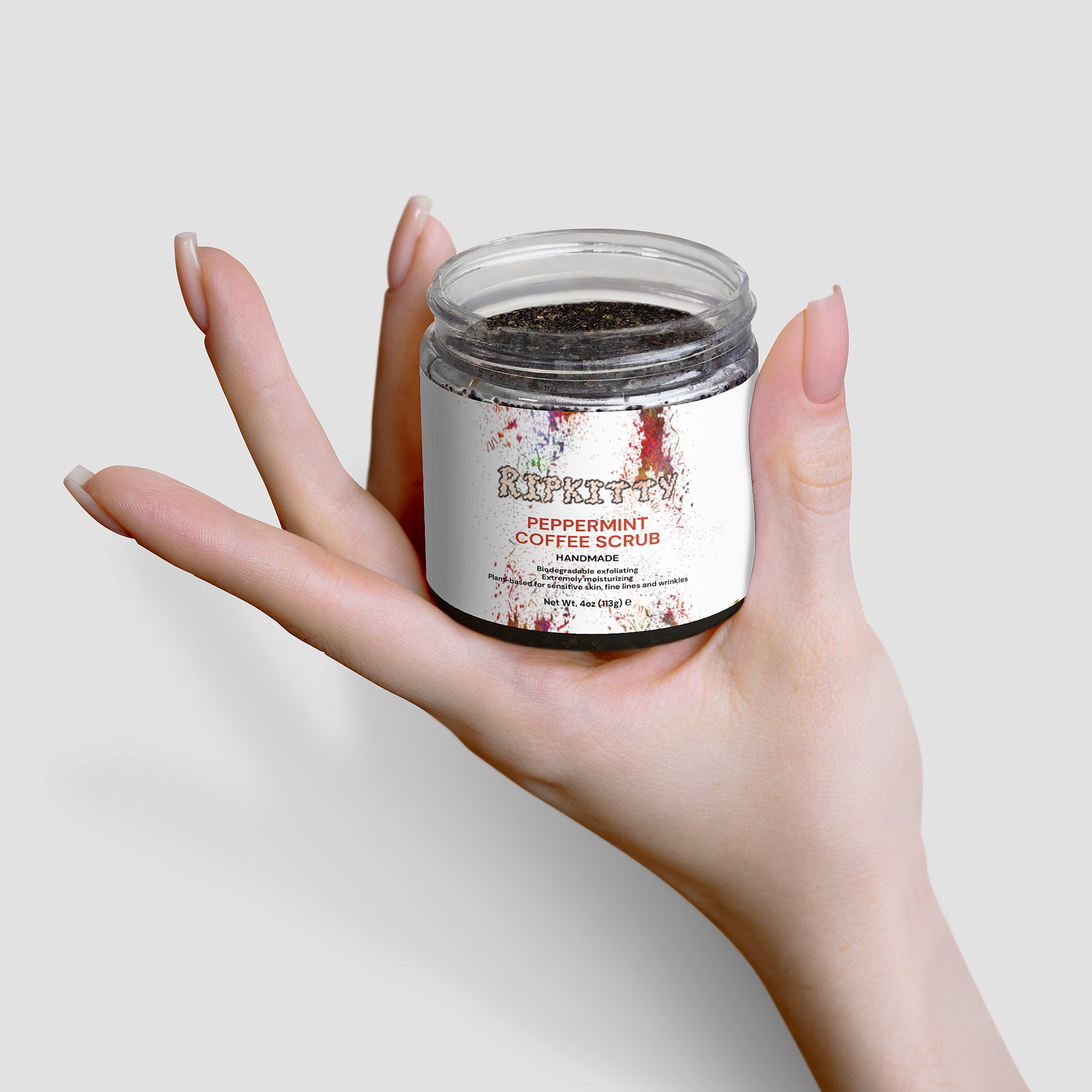Ripkitty Blood Sea Peppermint Coffee Scrub (4 oz)